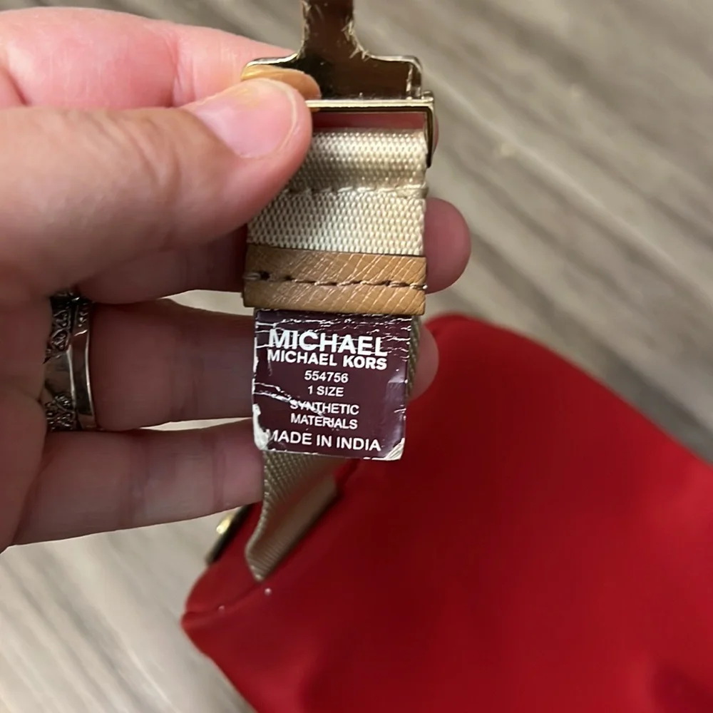 MICHAEL KORS RED NYLON HIP PACK - Picture 4 of 15